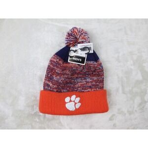 Clemson Tigers Hat Cap Mens One Size Orange Purple Winter Football NCAA‎